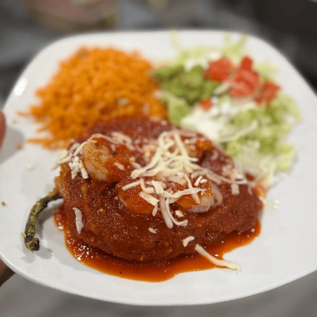 Shrimp Relleno.