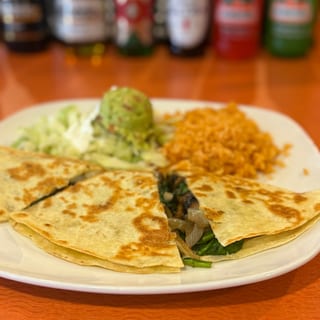 Spinach & Mushroom Quesadilla