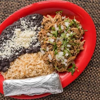 Pork (Carnitas) Taco Plate